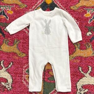 Janie and Jack Cream Baby Sweater onesie